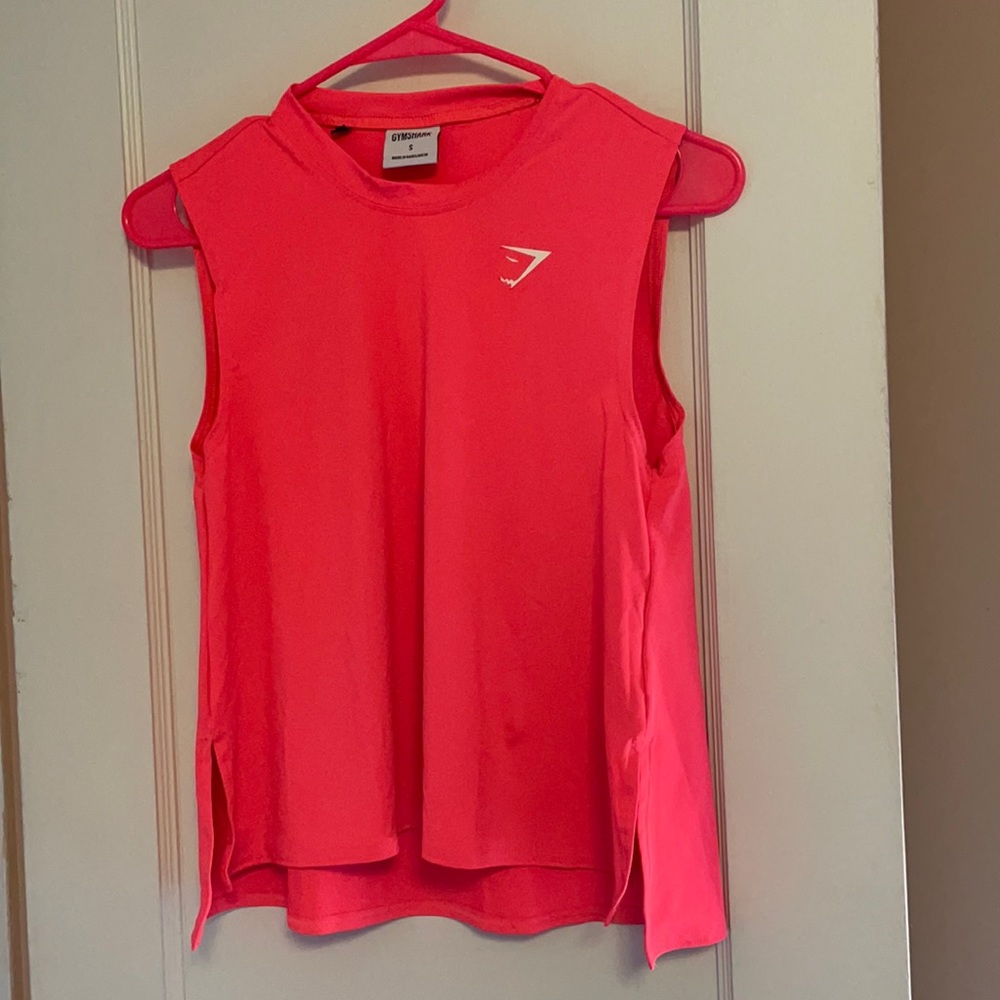 Gymshark pink athletic tank top